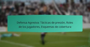 Defensa Agresiva: Tácticas de presión, Roles de los jugadores, Esquemas de cobertura