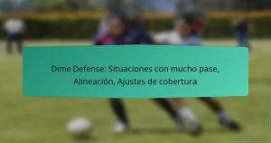Dime Defense: Situaciones con mucho pase, Alineación, Ajustes de cobertura