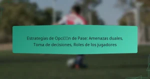 Estrategias de Opción de Pase: Amenazas duales, Toma de decisiones, Roles de los jugadores