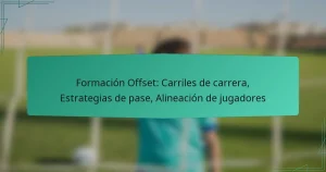 Formación Offset: Carriles de carrera, Estrategias de pase, Alineación de jugadores